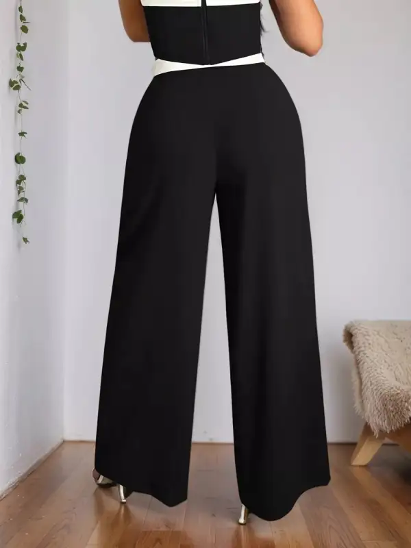 Wide Leg Cropped Everyday Versatile Pants