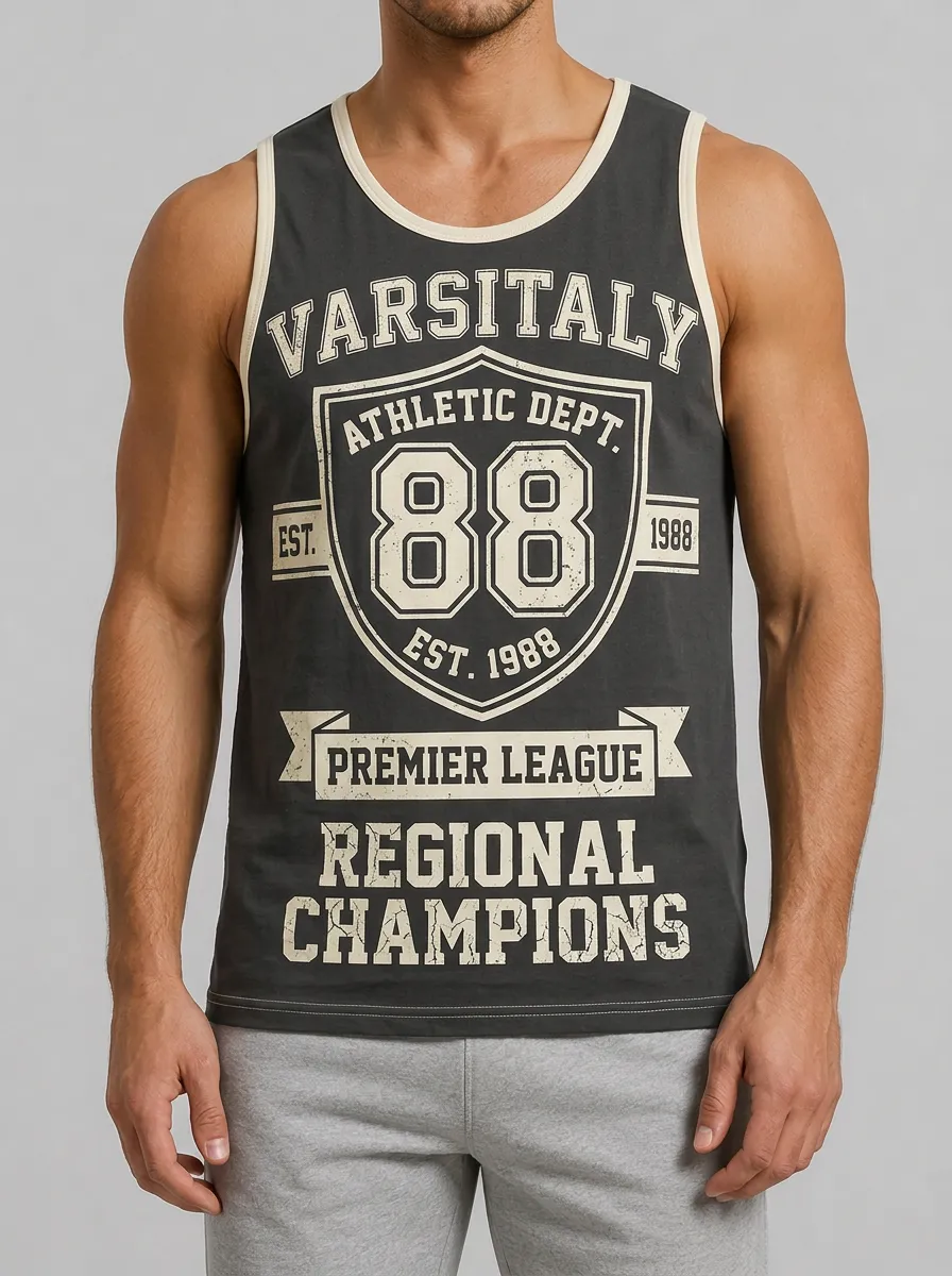 Men's Varsity Athletic 88 Premier League Printed Tank Top