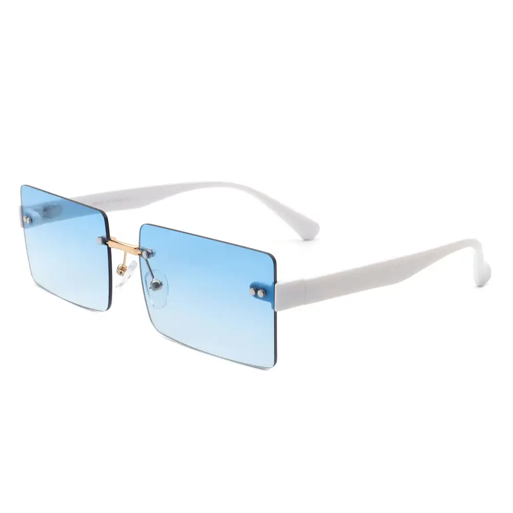 Lightweight Rectangle Square Frame Sunglasses