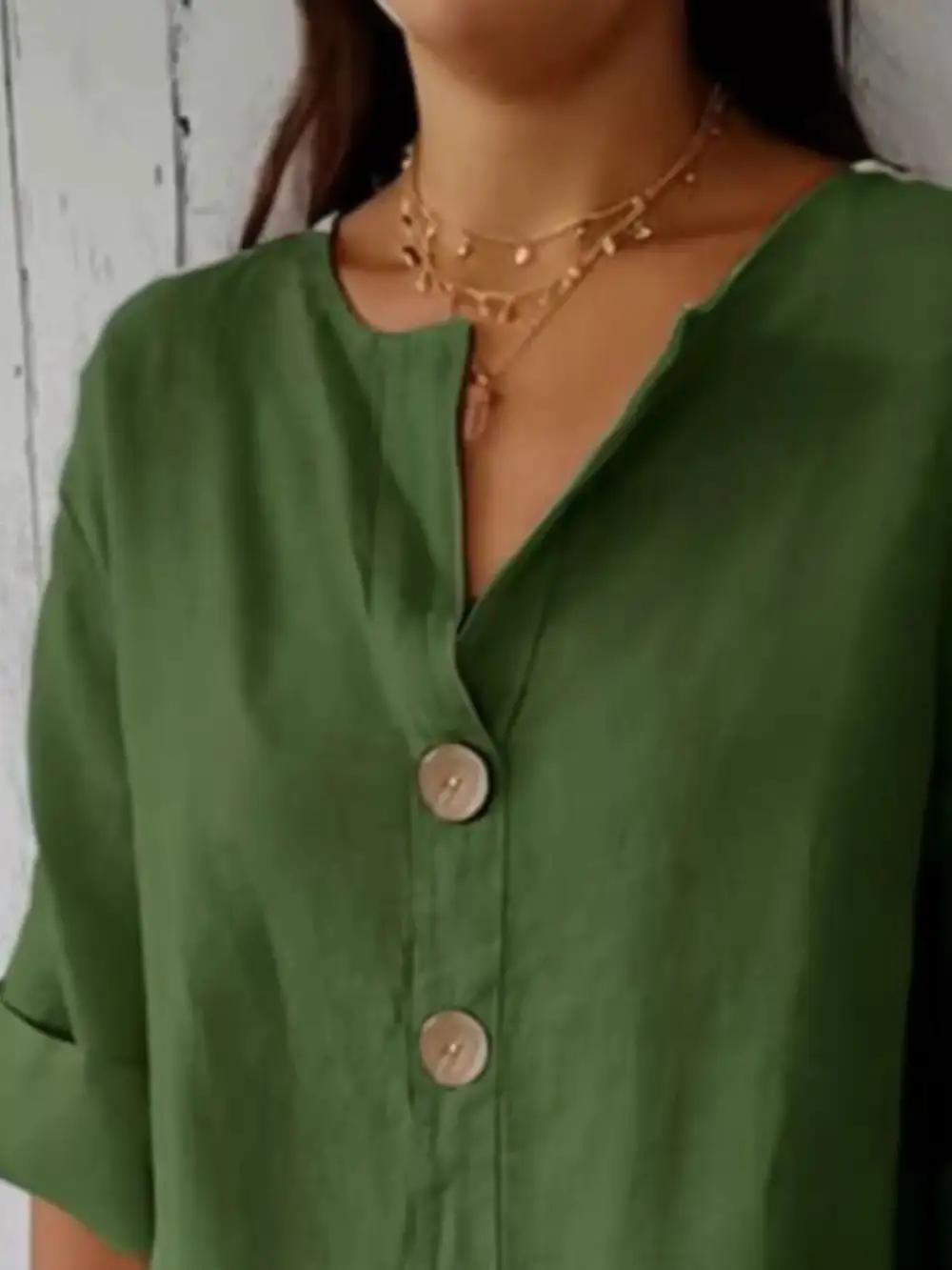 Casual Loose Button Down Shirt