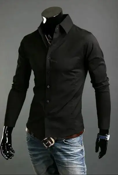 Long Sleeve Slim Fit Business Casual Shirt