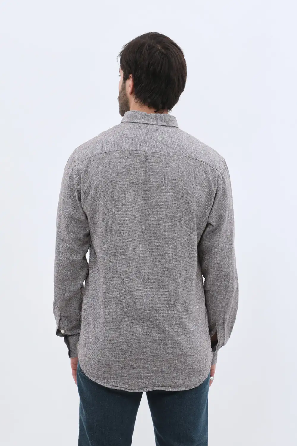 Long Sleeve Cotton Men's Button Down Shirt