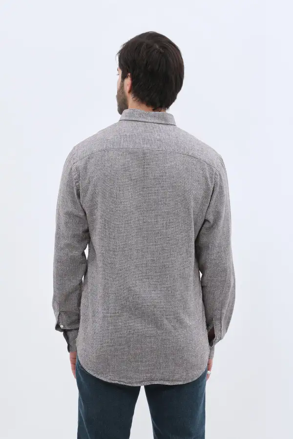 Long Sleeve Cotton Men's Button Down Shirt