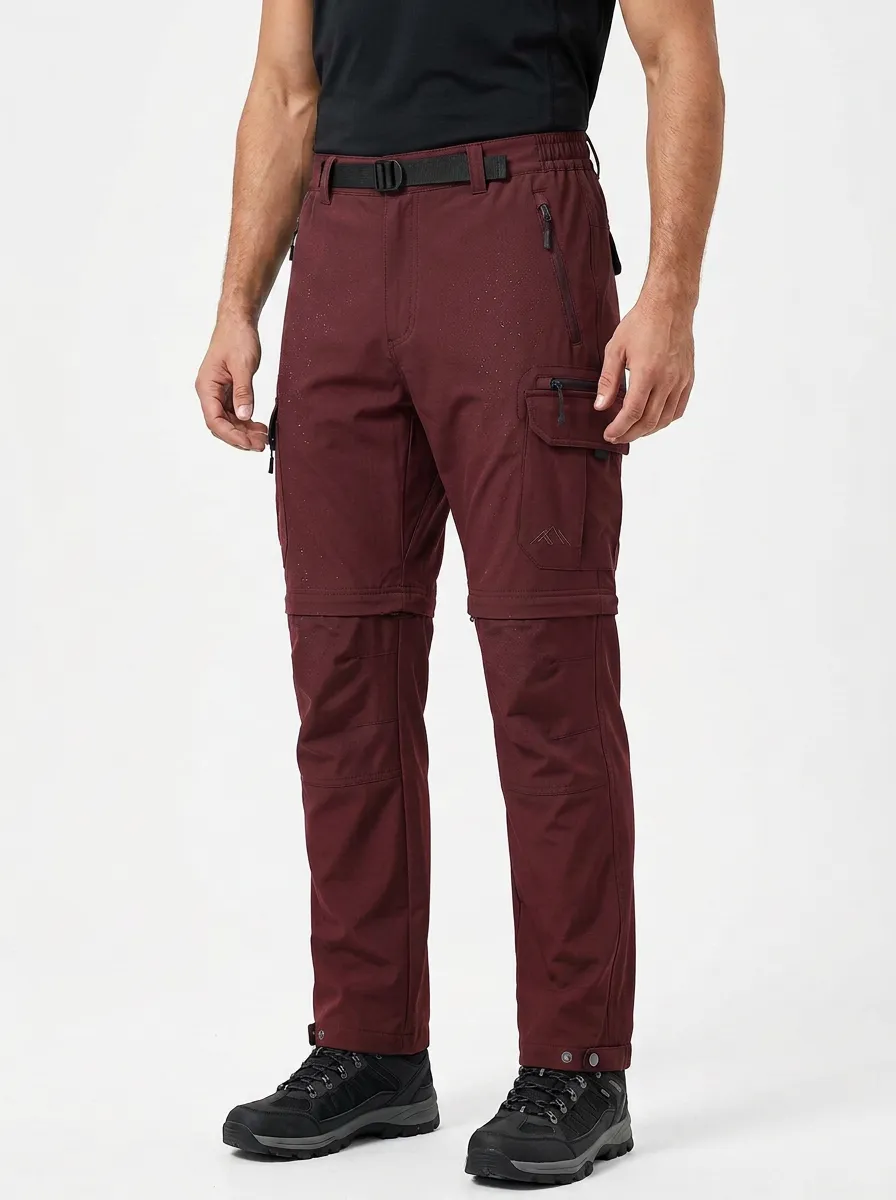 Men's Adventure Trail Water-Resistant Zip-Off Tactical Cargo Pants