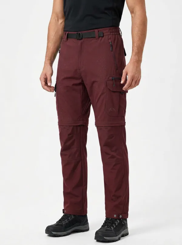 Men's Adventure Trail Water-Resistant Zip-Off Tactical Cargo Pants