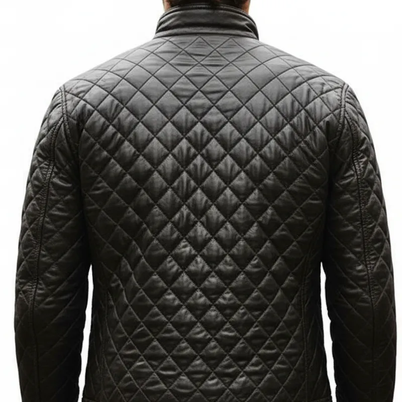Buttoned Chore Quilted Jacket