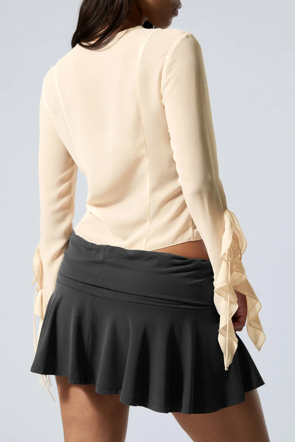 Ruffle Round Neck Blouse