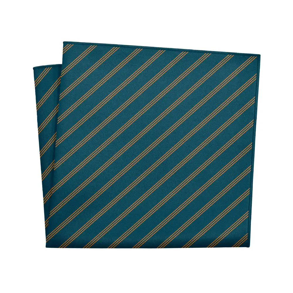 Polished Refined Striped Pocket Square