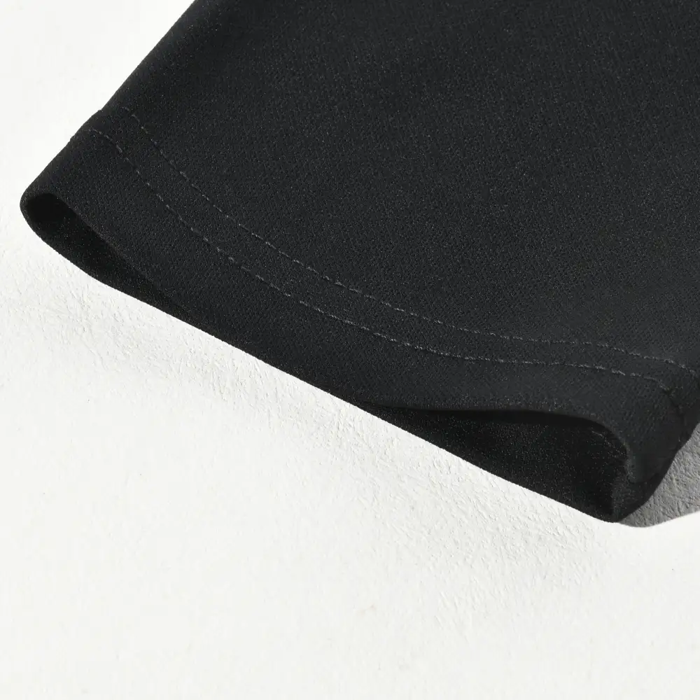 Washed Woven Trim Tee
