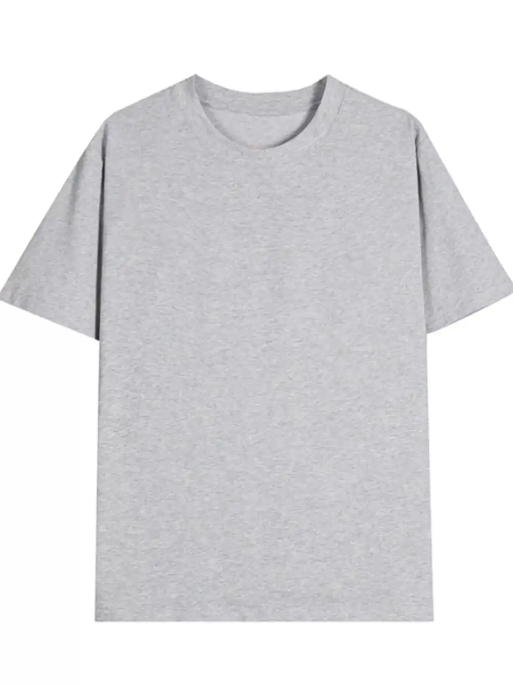 Minimal Round Neck Short Sleeve T-Shirt