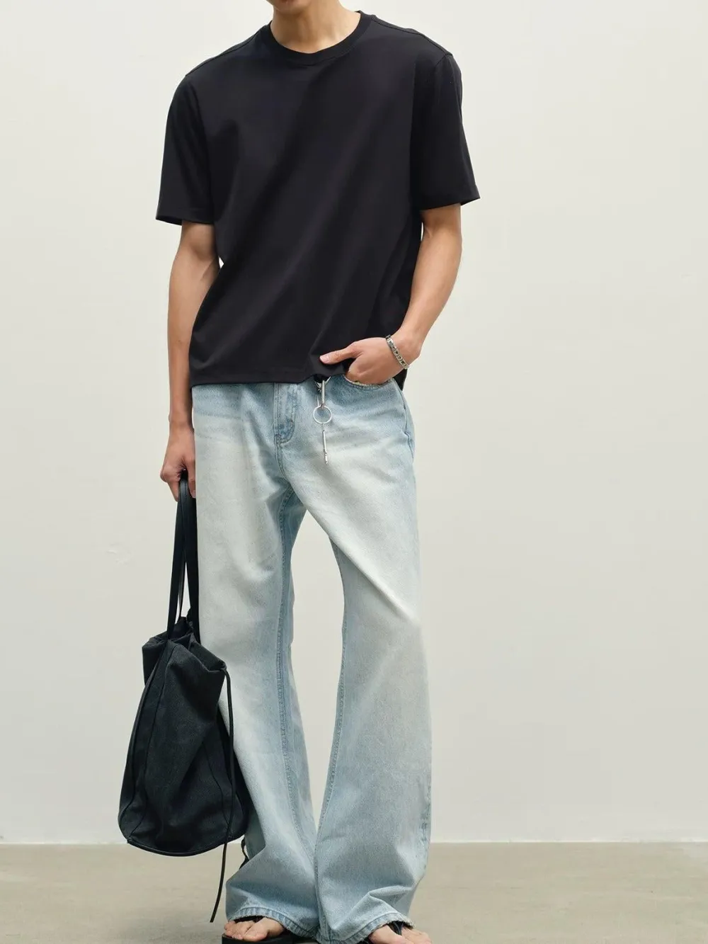 Natural Wash Flare Jeans