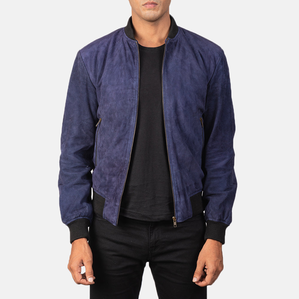 Men's Heritage Bomber Suede Jacket