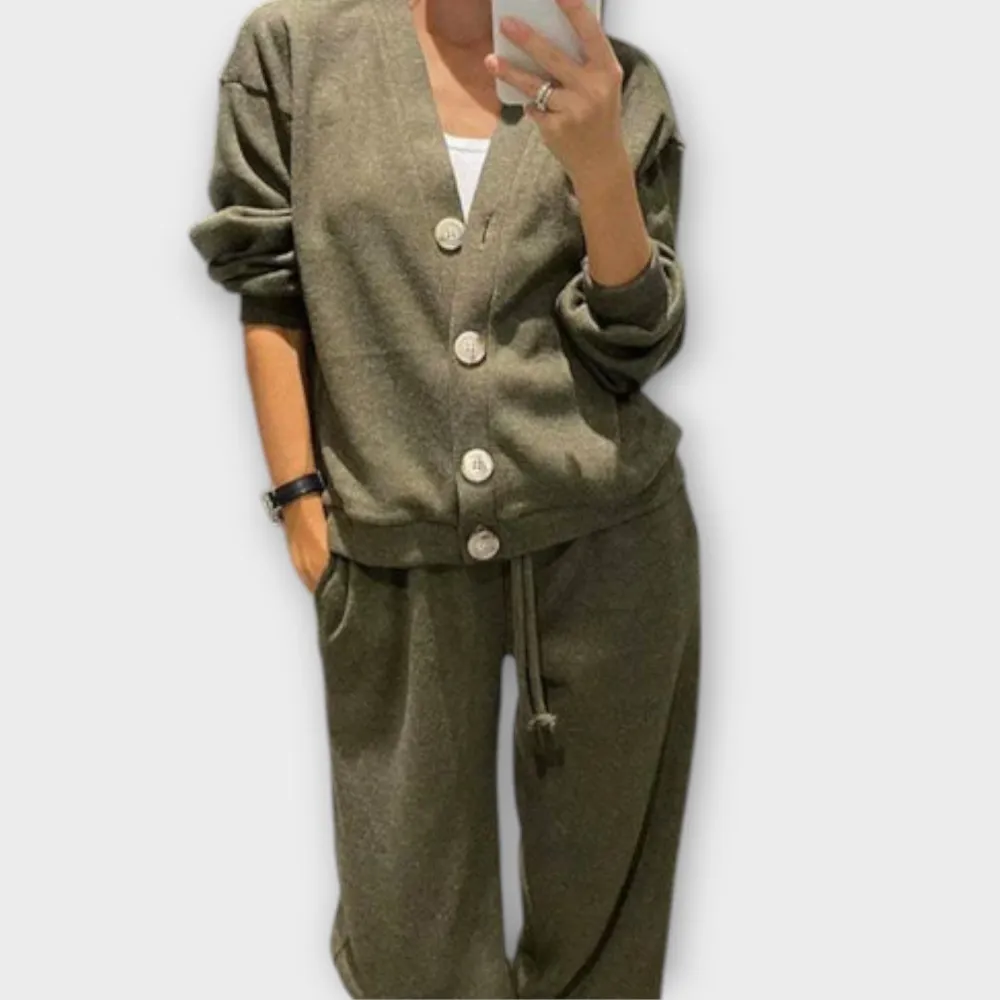Trouser Cardigan Coordinated Matching Set