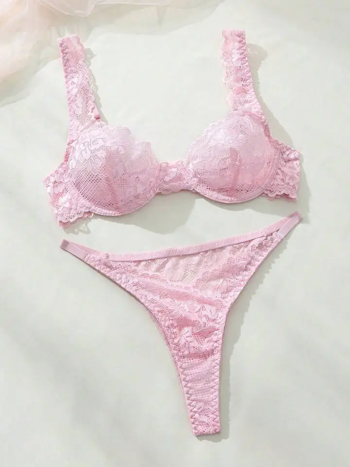 Delicate Mesh Lingerie Set