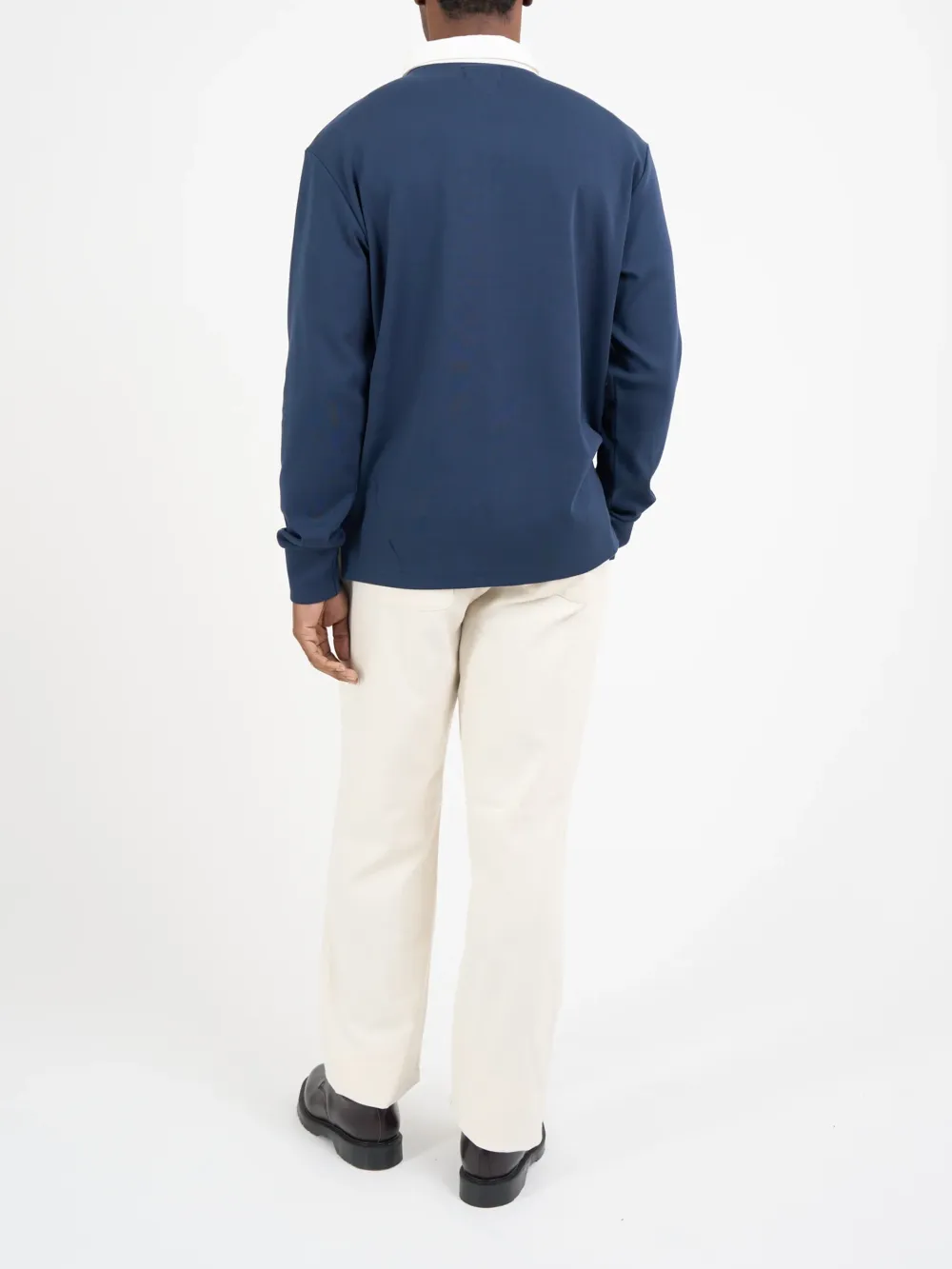 Navy Long Sleeve Top Shirt