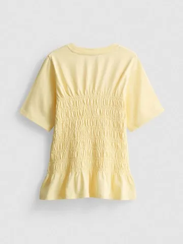 7-15yrs | Shirred Peplum T-Shirt