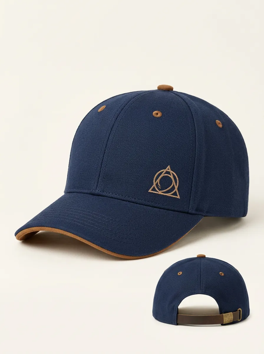 Minimalist Triangle and Circle Embroidered Baseball Hat