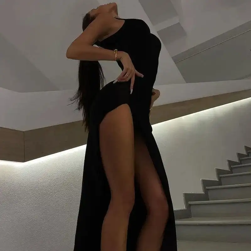 Split High Midi Dress