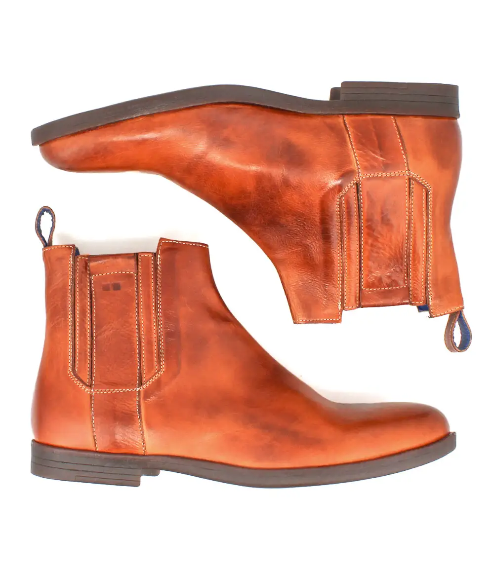 Streamlined Pull-Tab Stretch-Side Chelsea Boots
