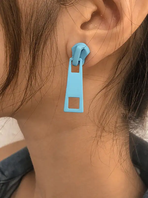 Curved Celestial Accent Earrings