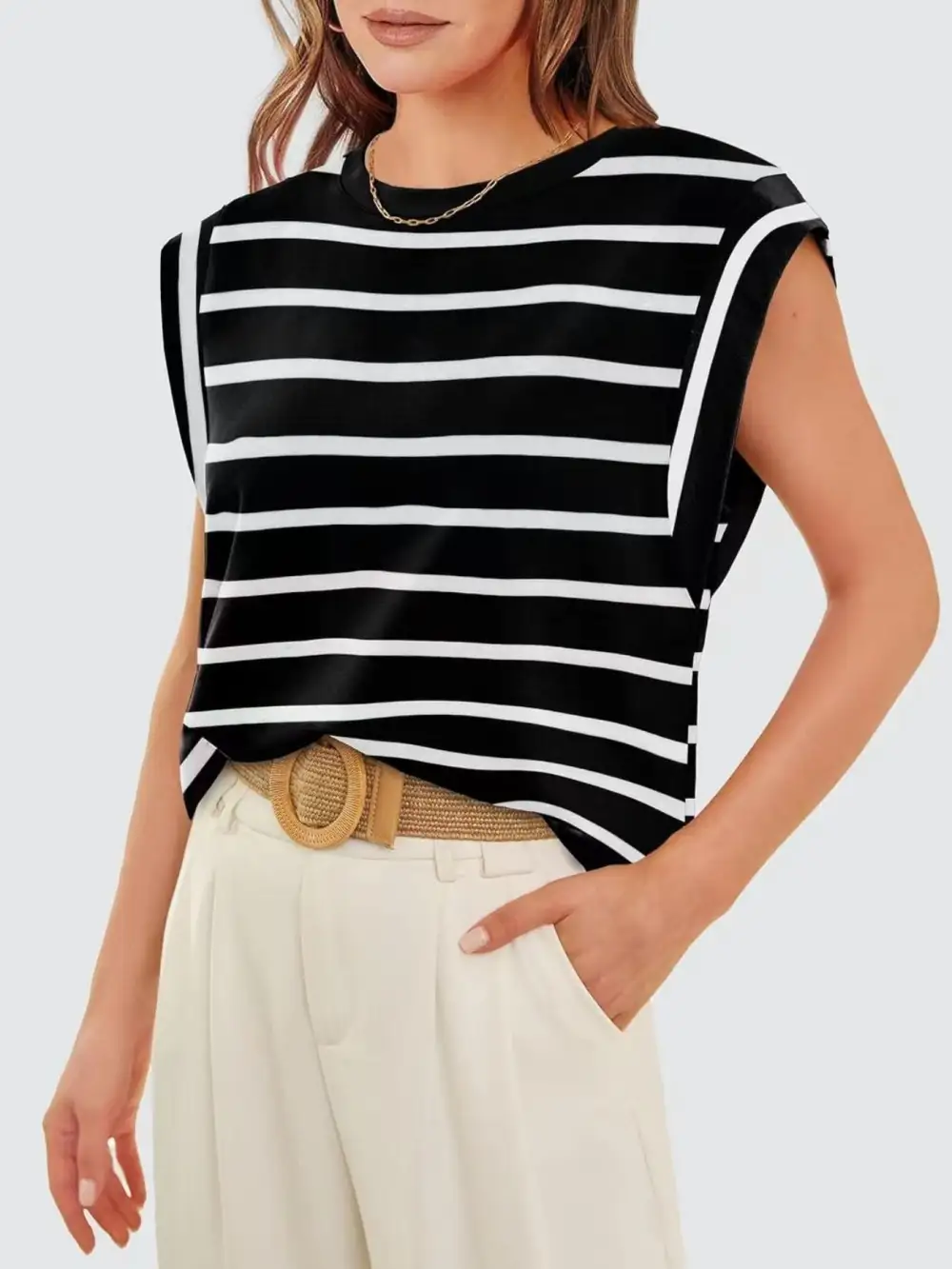 Casual Round Neck Tank
