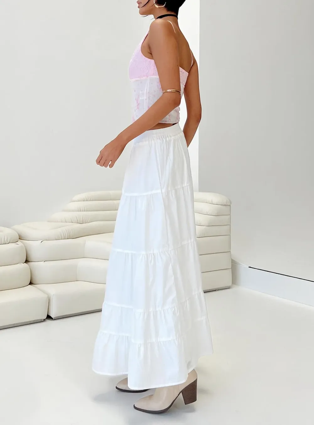 Tiered Maxi Skirt