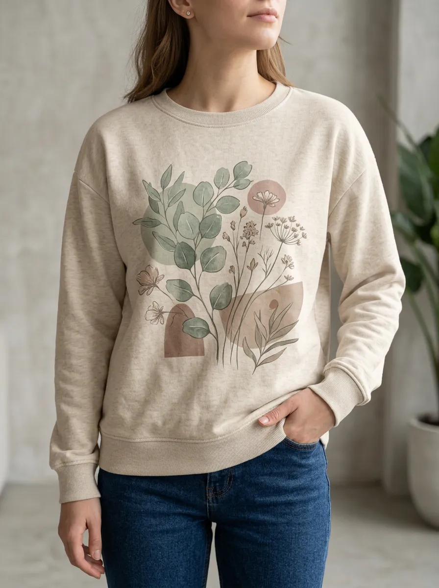Relaxed Fit Casual Sweatshirt