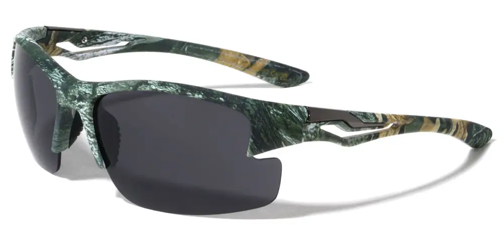 Men's Camouflage Sport Wrap Sunglasses