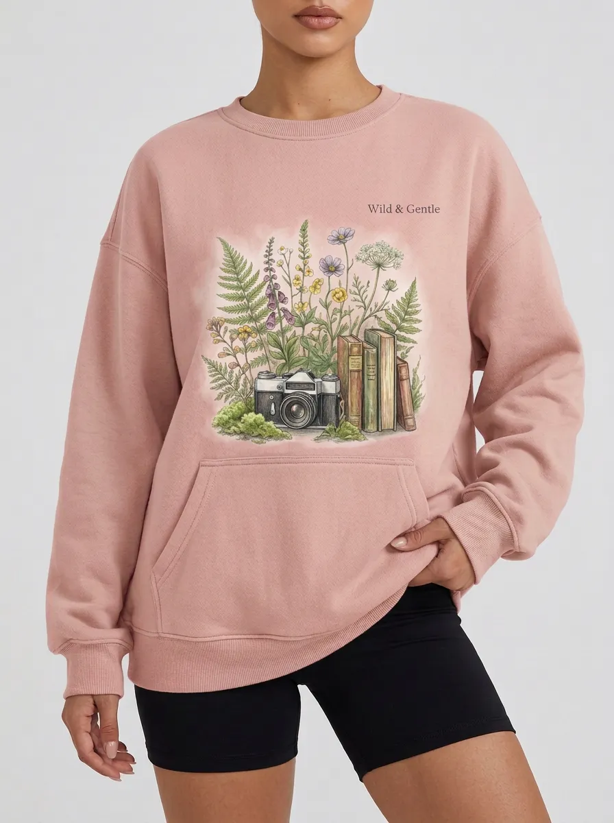 Women's Nature Photography Book Wild & Gentle Graphic Sweatshirt