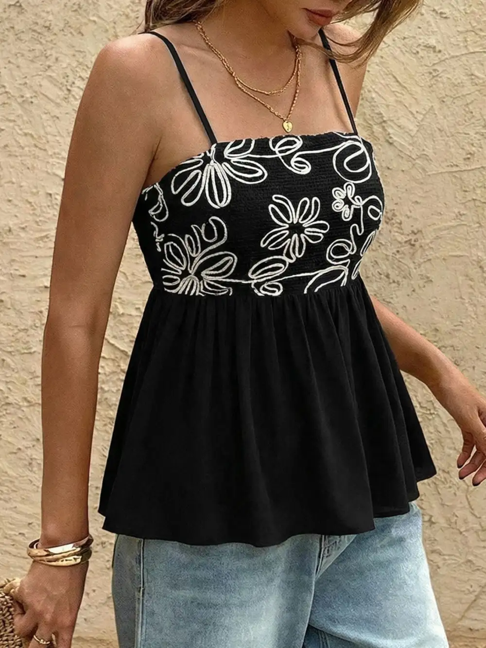 Peplum Camisole Top
