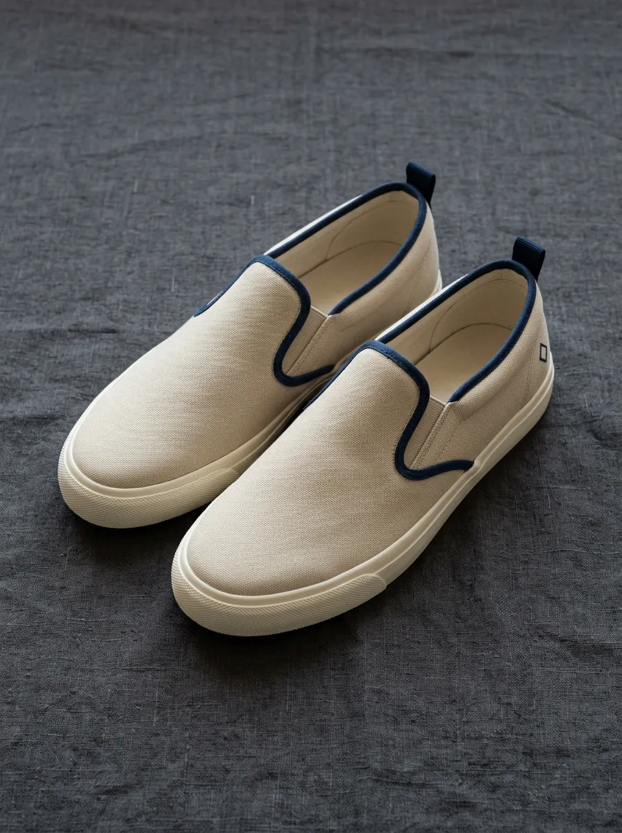Men's Modern Minimalist Trim Slip-on Canvas Shoes