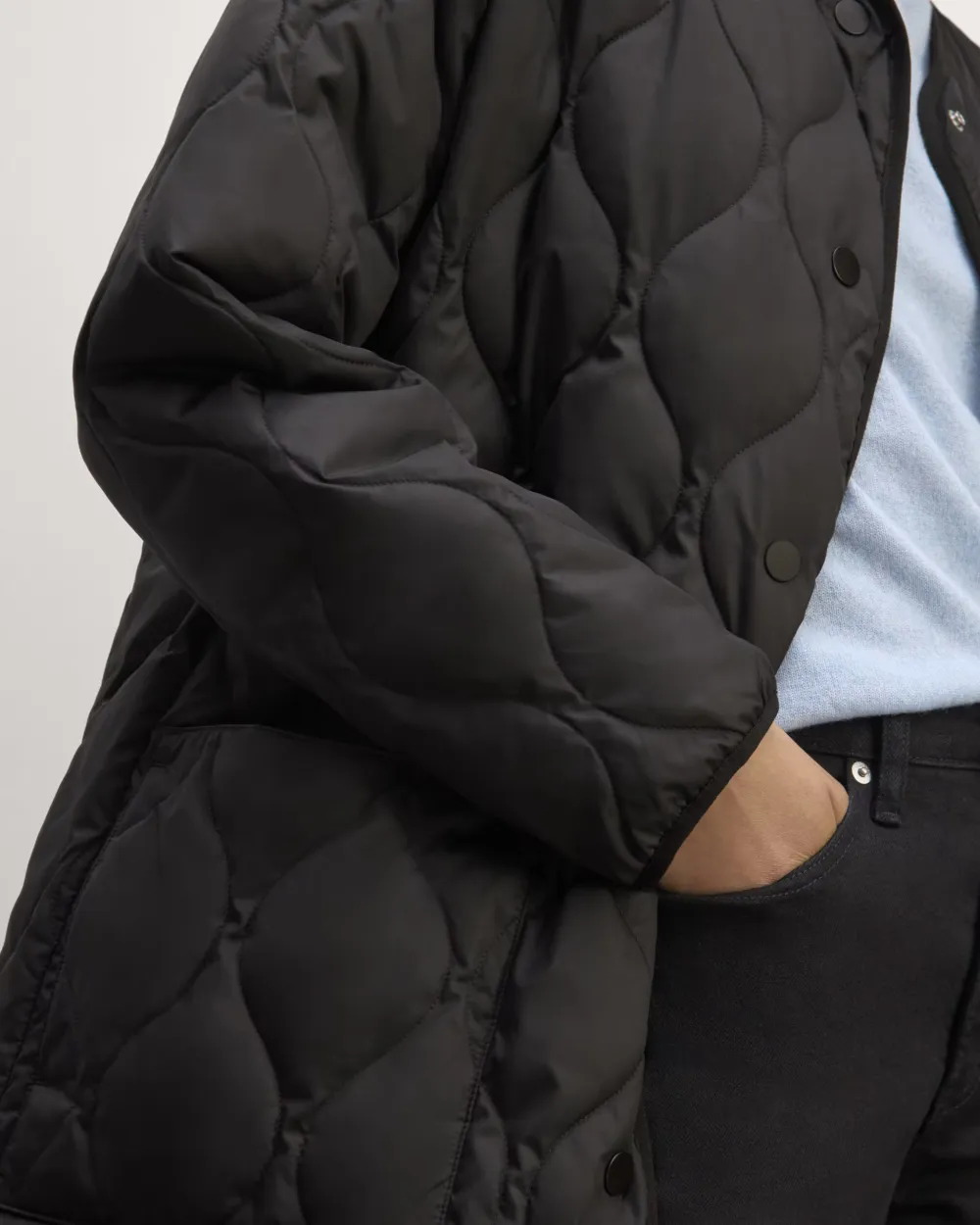 The Long Quilted Liner Coat