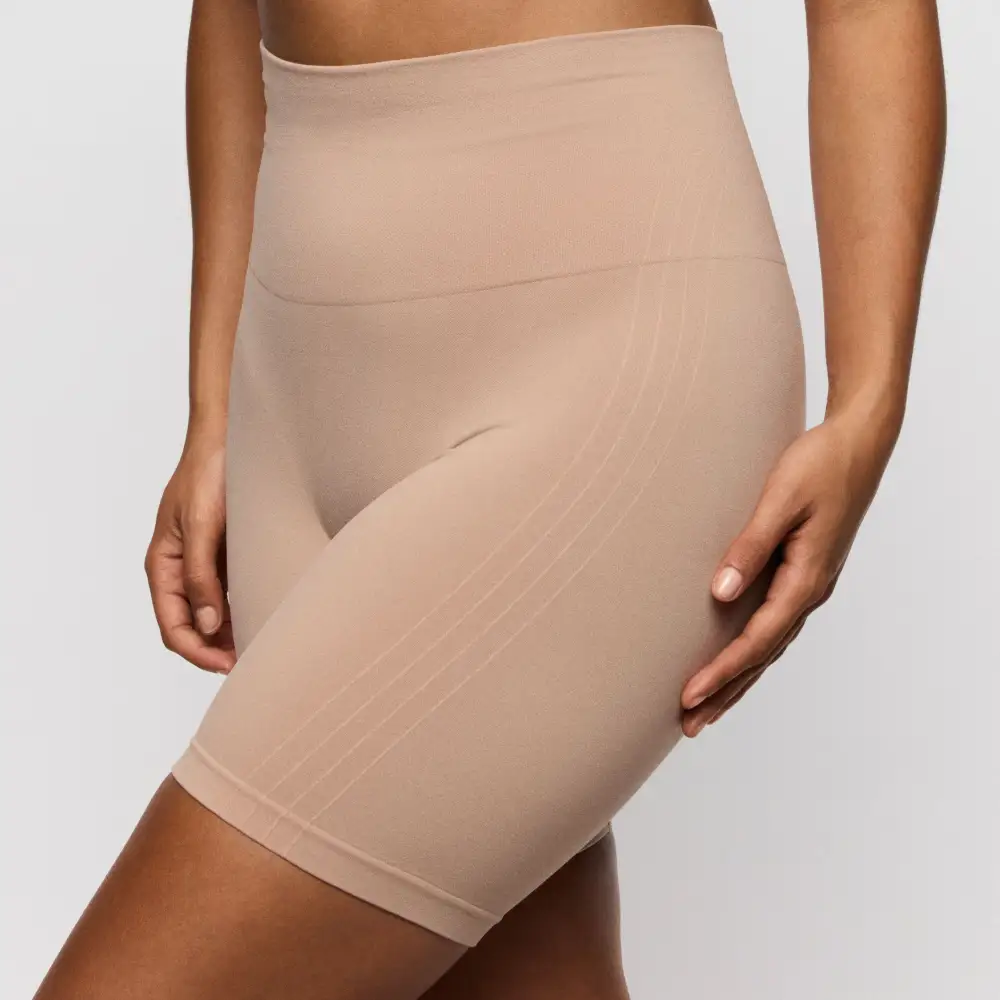 Women's High Waist Seamless Elastic Waistband Cotton Gusset Cotton Soft Fabric Shaping Panty