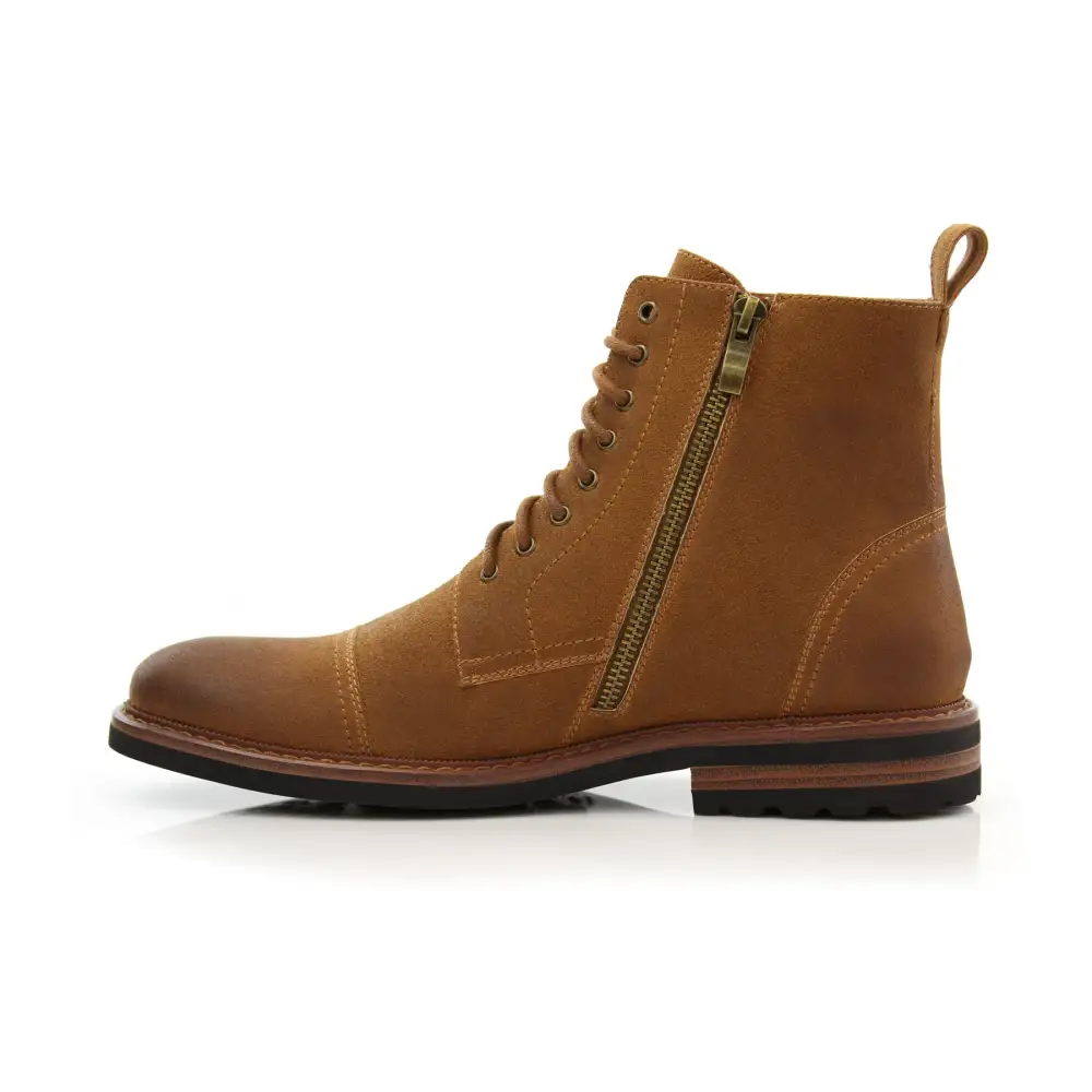 Classic Faux-Suede Suede Faux-Leather Dress Ankle Boots