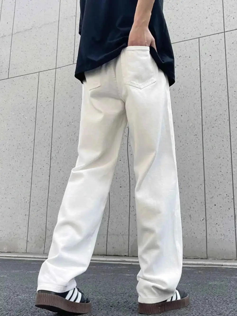Modern Drawstring Wide Leg Pants