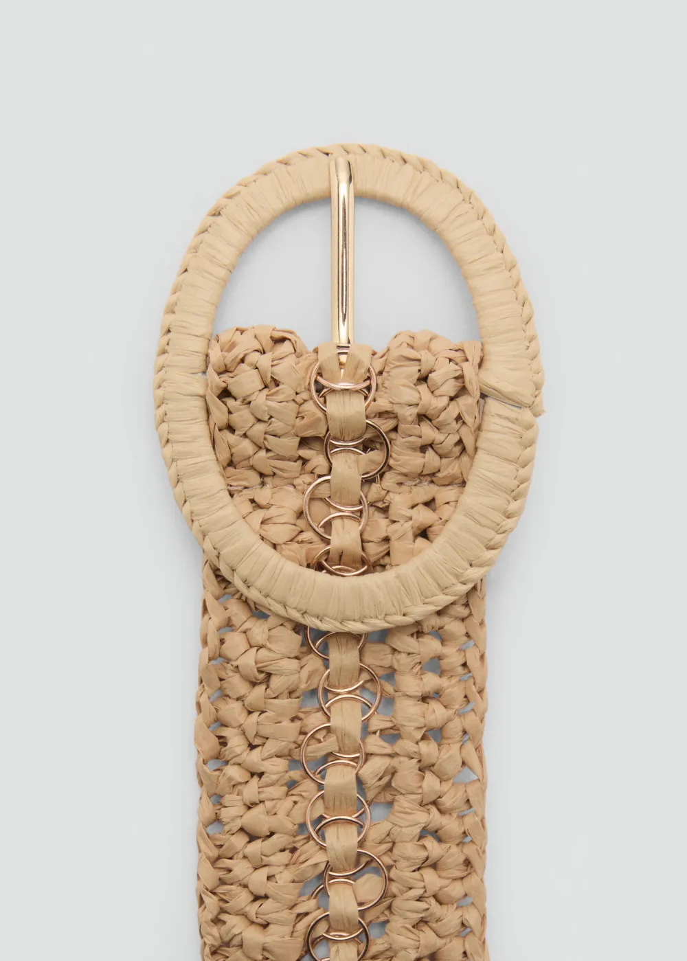 Beige Casual Style Natural Fibre Belts