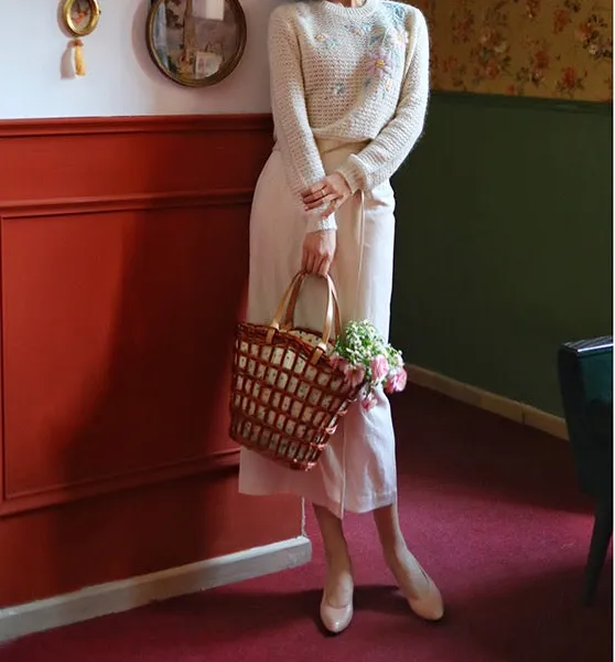 Versatile Promenade Everyday Casual Linen Skirt