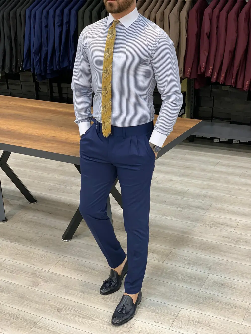 Refined Slim Fit Classic Tailored Trousers