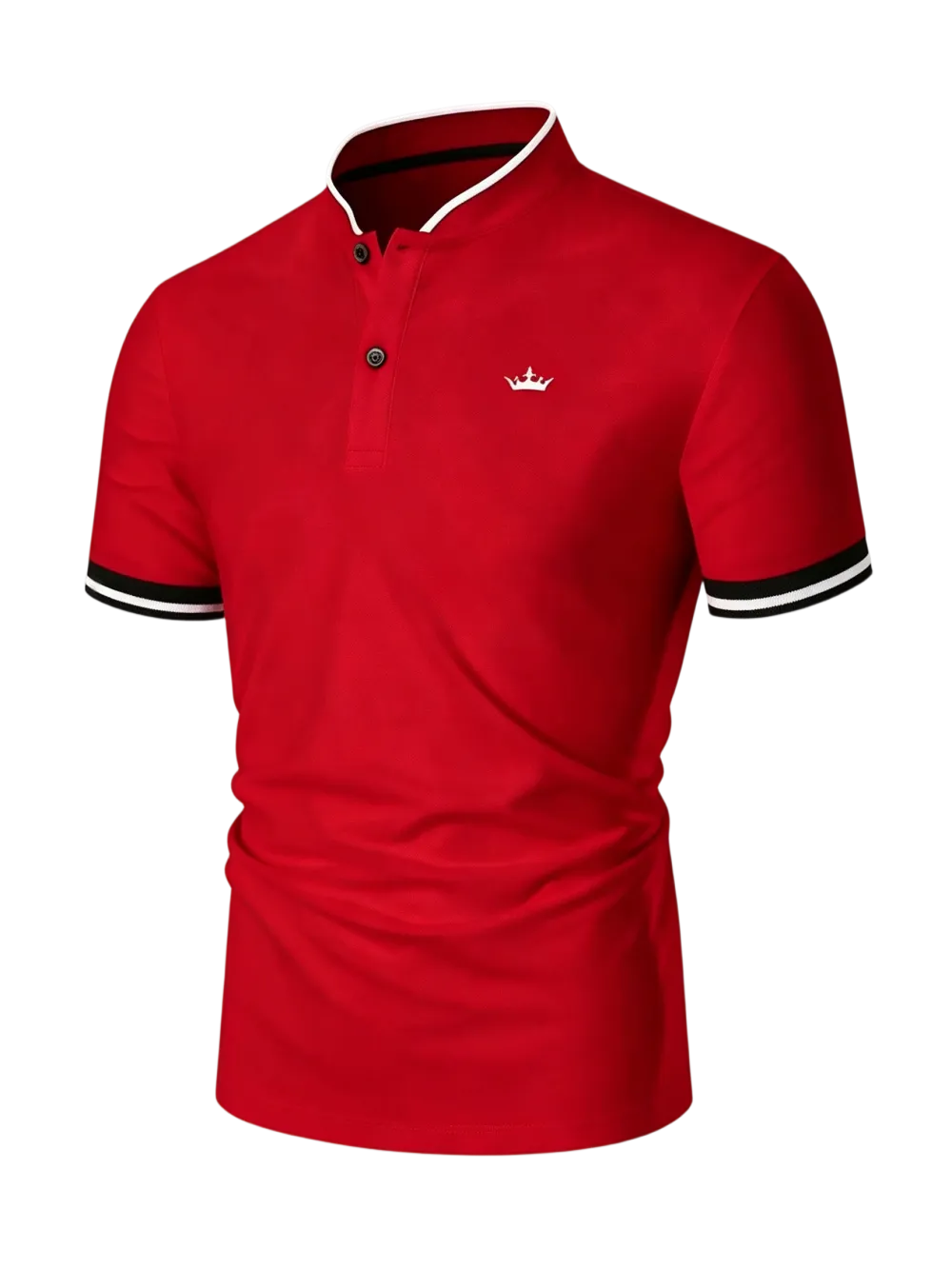 Men's Regular Fit Contrast Trim Polo Shirt Golf Polo Shirts