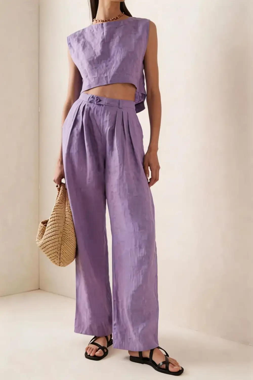 Wide-Leg Women's Matching Set