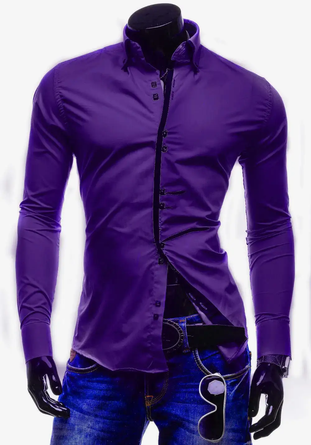 Long Sleeve Slim Fit Casual Shirt