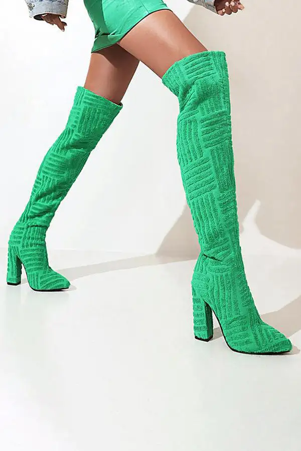 Graphic Print Boots