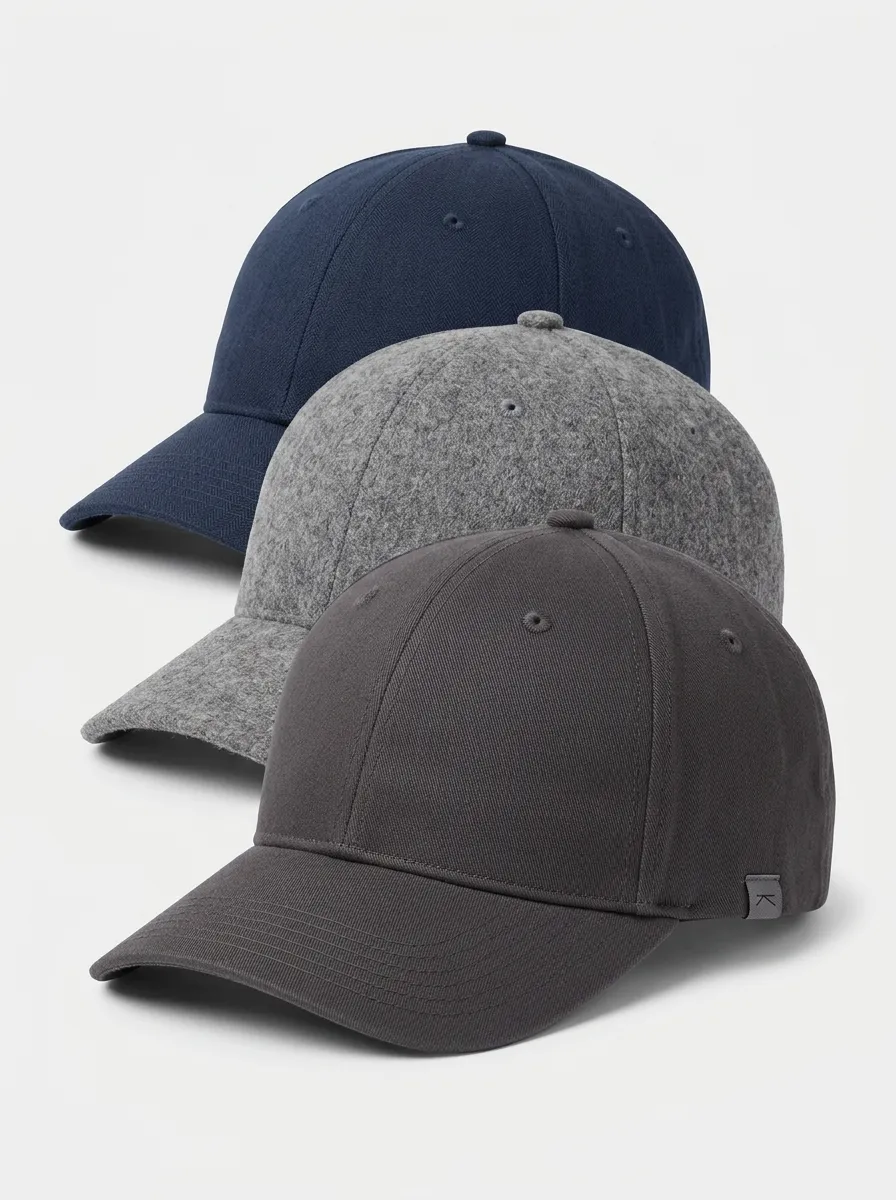 Classic Minimalist Three-Pack Baseball Caps