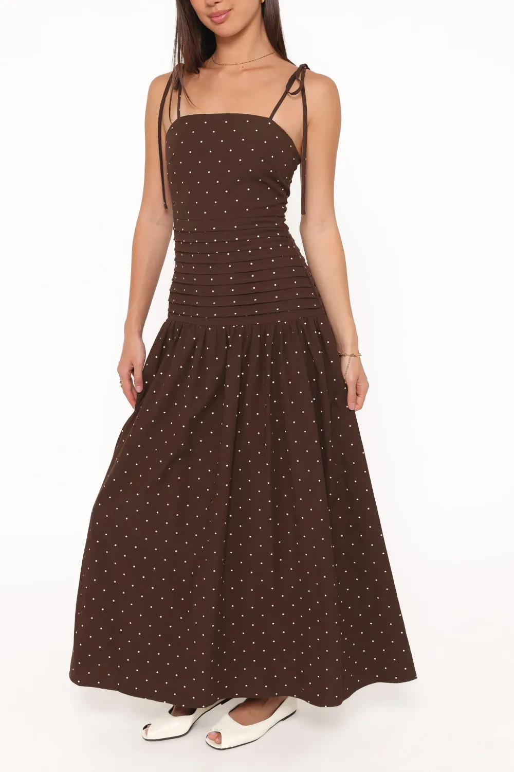 A-Line Sleeveless Maxi Dress