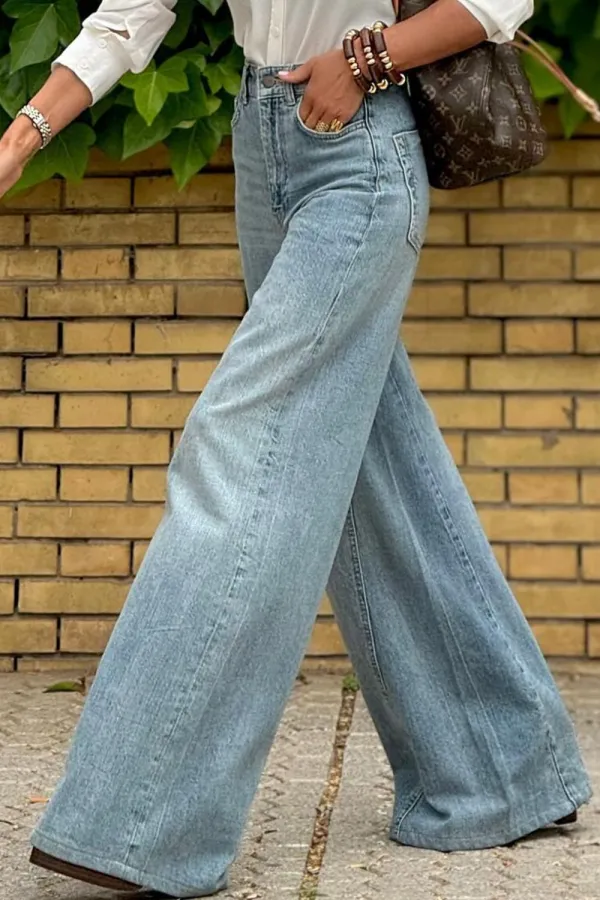 Balanced Fit Knit Denim Jeans
