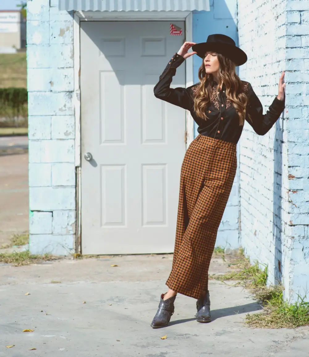 Harness Woven Western Boots