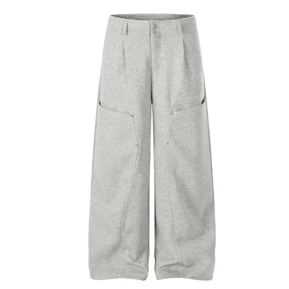 Loose Fit Wide Leg Utility Men's Casual Pants