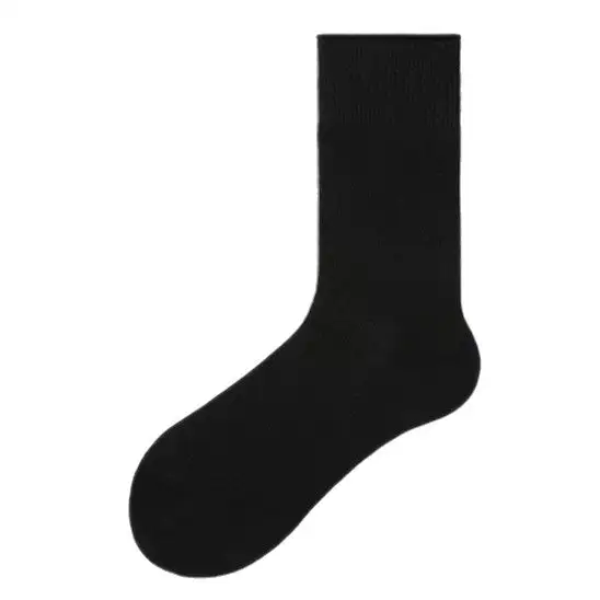 Classic Ribbed Cotton Slouch Crew Socks