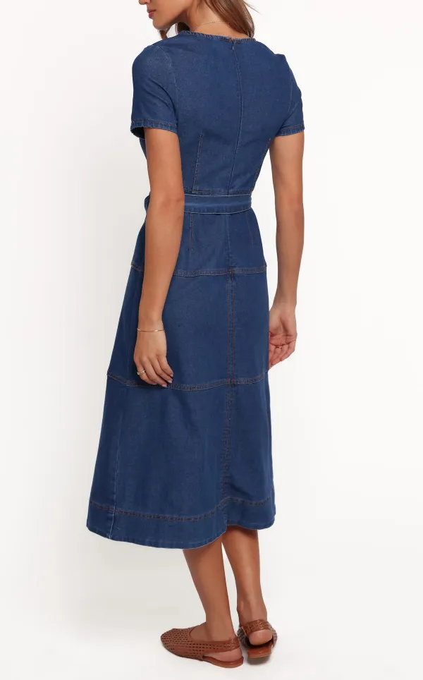 Round Neck Midi Dress