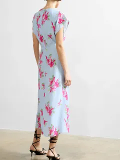 Easy And Stylish Playful Floral Print Dress